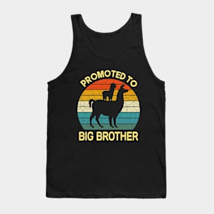 Promoted to big brother Lama Gift, baby birthday Tank Top